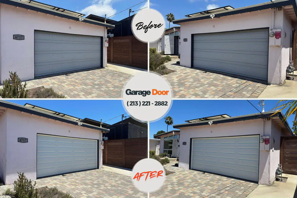 Before and after: garage door repair Platte, SD